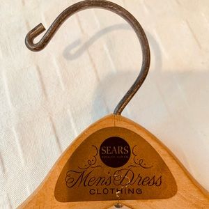 Vintage wooden Sears hanger